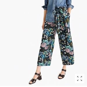 NWT JCrew X Abigail Borg silk wide-leg pant